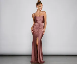Hazel-Anne Formal Stylish Ruched Mermaid Dress