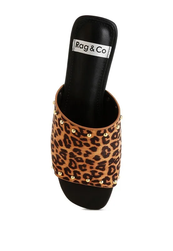 Hilsa Leopard Print Slip-On Flats