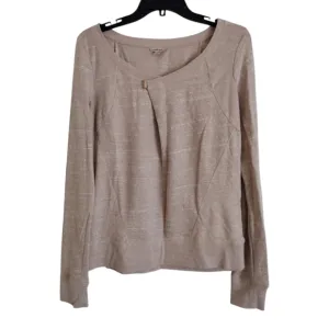 Holding Horses Anthropologie tan lightweight asymmetrical sweater size Small
