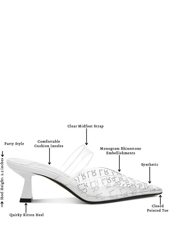Holin Pointed Toe Kitten Heels