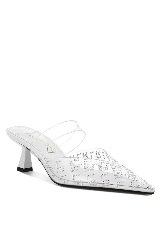 Holin Pointed Toe Kitten Heels