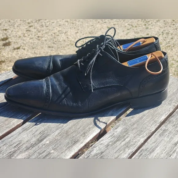 Hugo Boss Cap Toe Leather Oxford  Dress Shoes 12