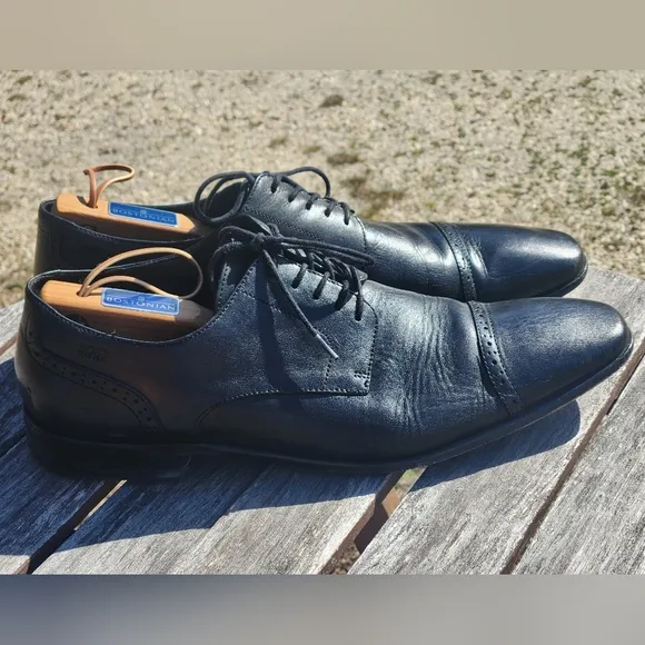 Hugo Boss Cap Toe Leather Oxford  Dress Shoes 12