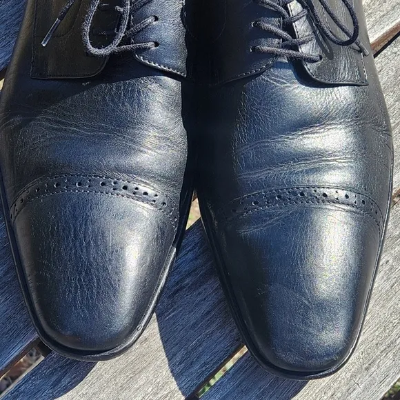 Hugo Boss Cap Toe Leather Oxford  Dress Shoes 12
