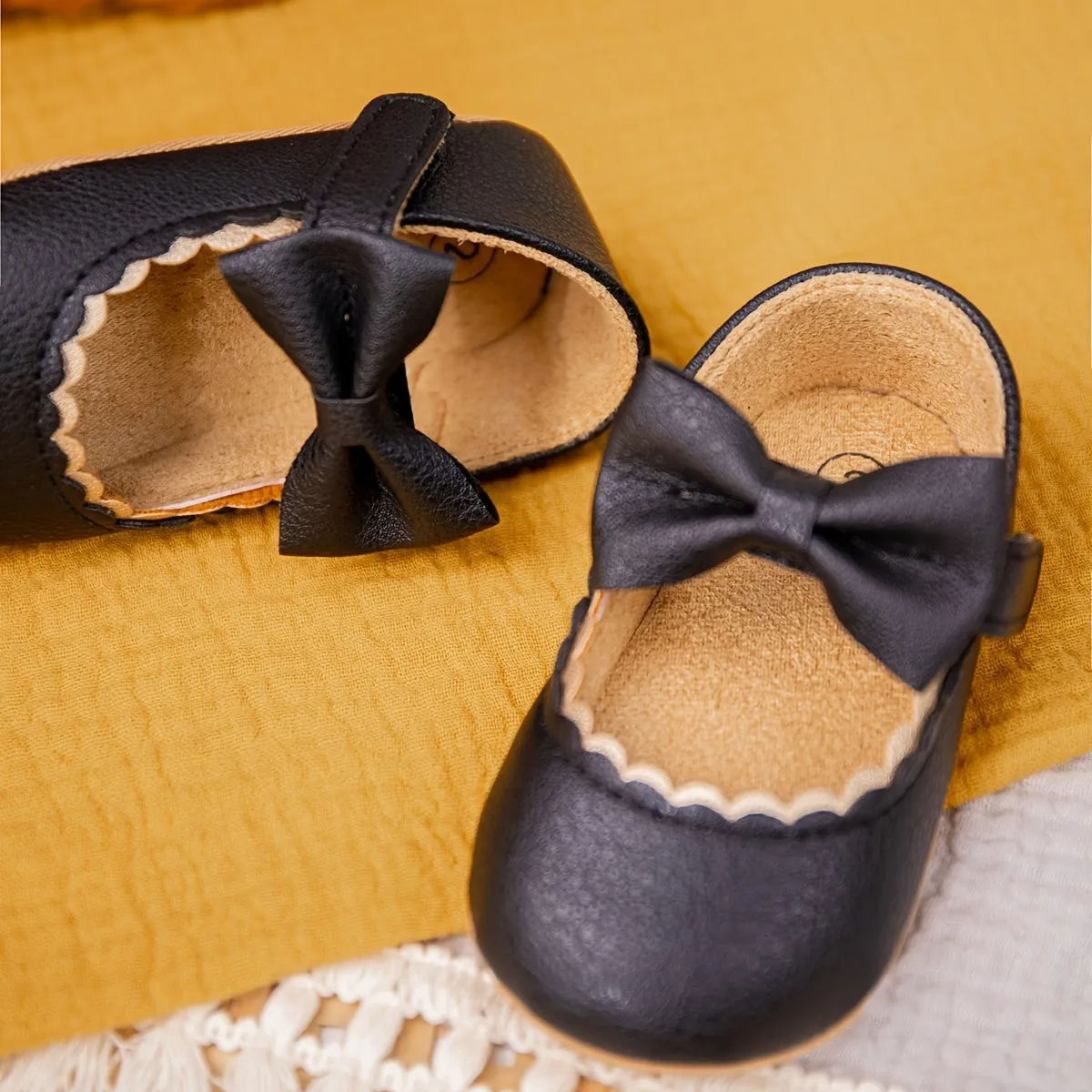 Infant Baby Girls Princess Mary Jane Flats with Soft-soled Anti-slip Design