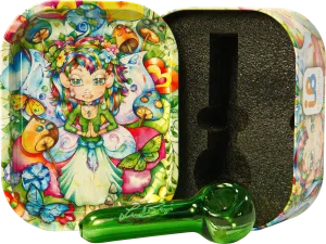 Influenced Brandz X Linda Biggs Hand Pipe In Tin Case - (1 Count)