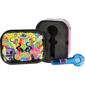 Influenced Brandz X Nicky Davis Hand Pipe In Tin Case - (1 Count)