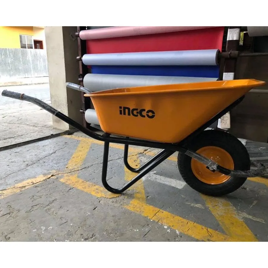 Ingco 150Kg Heavy-Duty Wheelbarrow - HHWB64018G