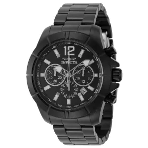 INVICTA Specialty Men's 45mm Stainless Steel Black Black dial VD53 Quartz