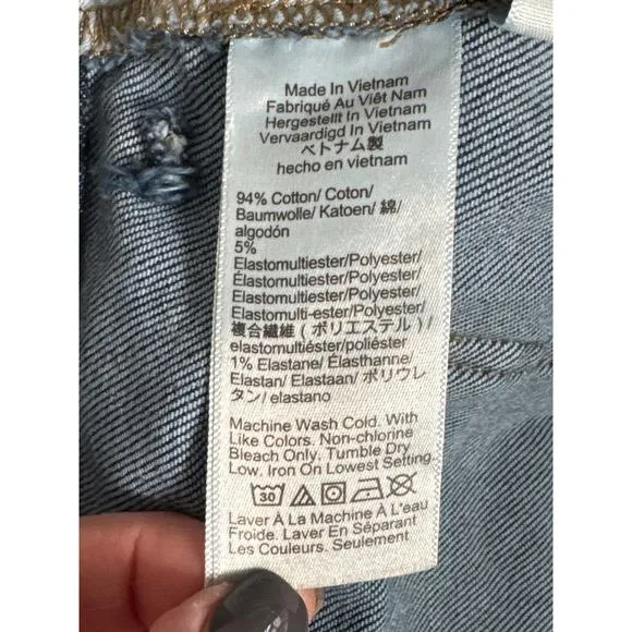 J. Crew Soft Denim High Rise Trouser Jean Signature Stretch Surf Shore Wash 28