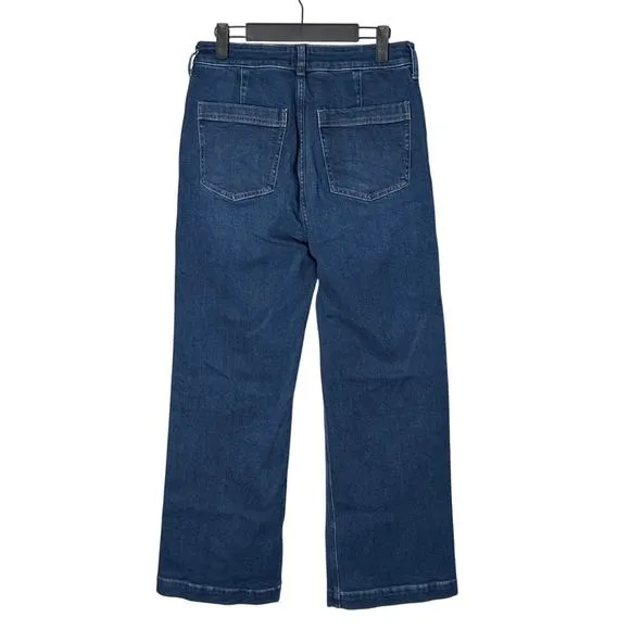 J. Crew Soft Denim High Rise Trouser Jean Signature Stretch Surf Shore Wash 28