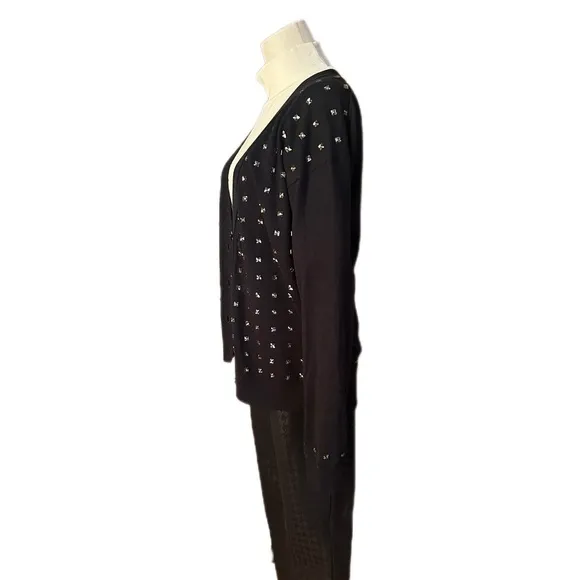Juicy Couture Black Studded Cardigan Small