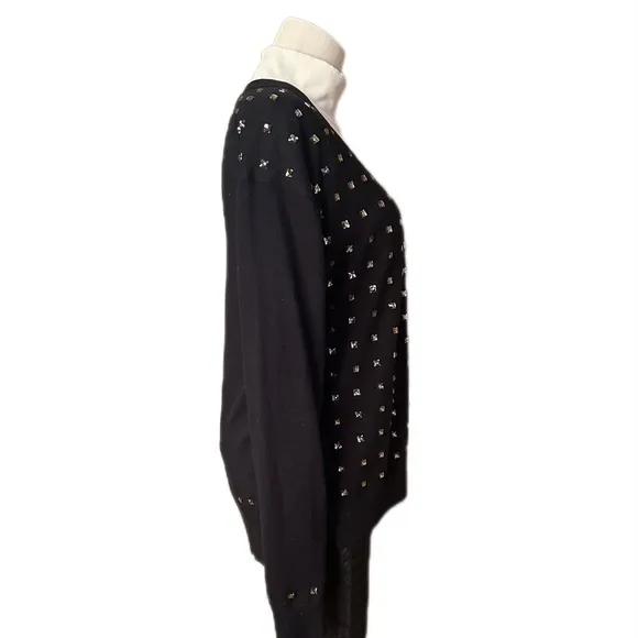 Juicy Couture Black Studded Cardigan Small