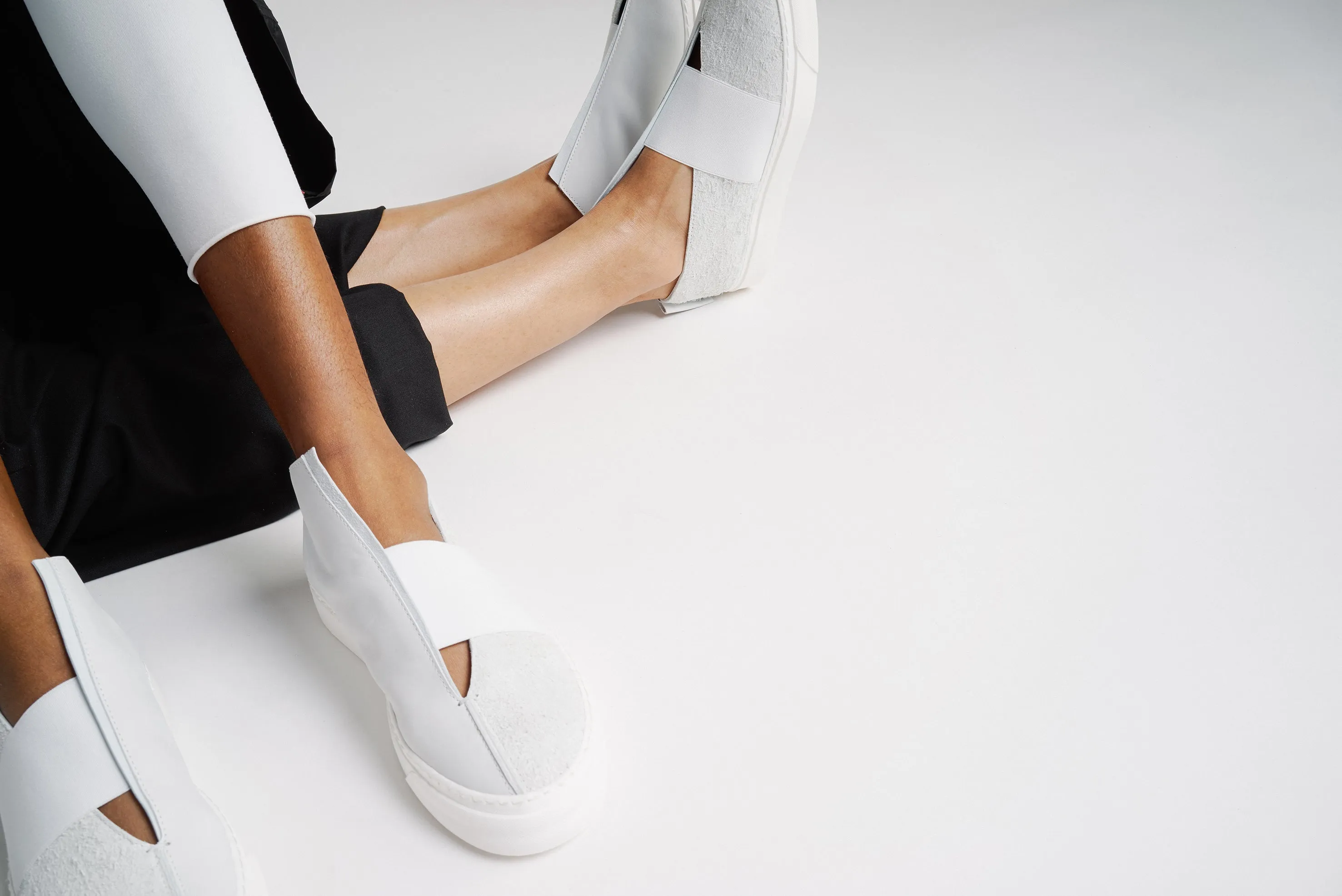 K1 / ALL WHITE / UNISEX LEATHER SNEAKER