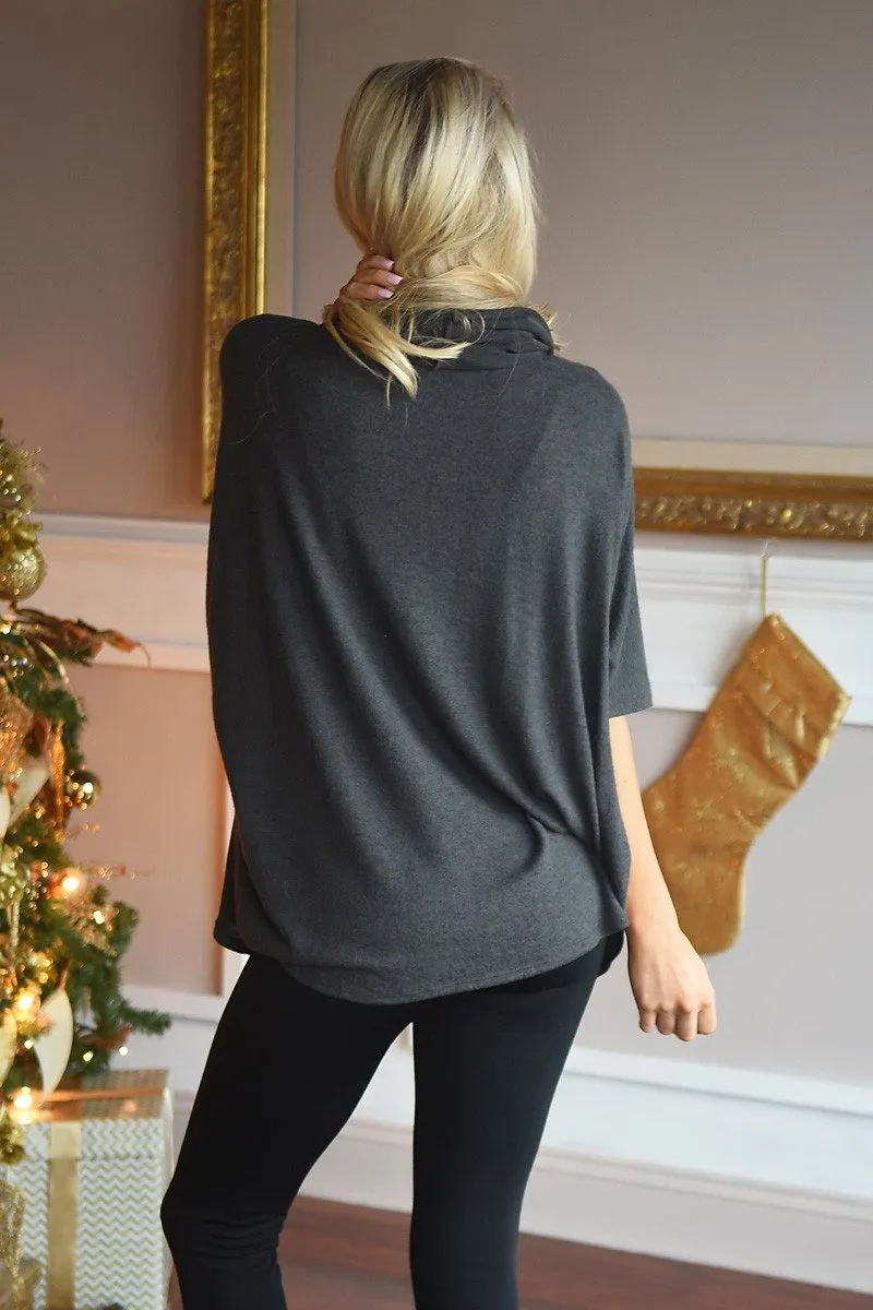 Keep a Secret Grey Top