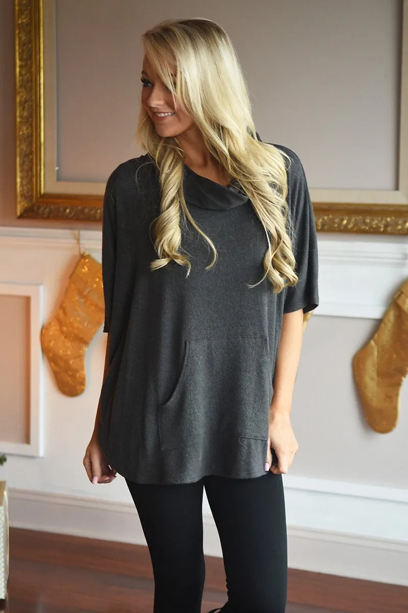 Keep a Secret Grey Top
