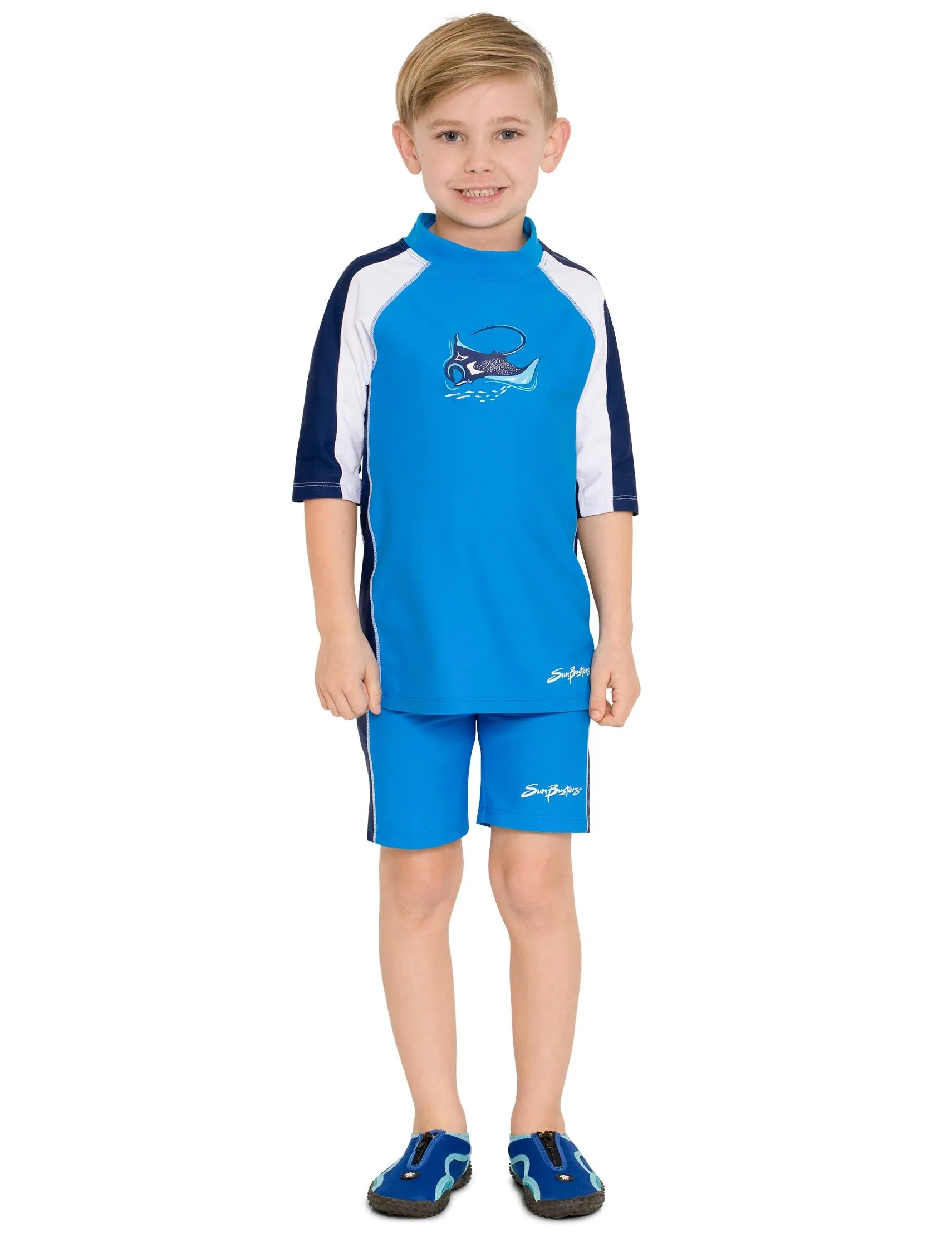 Kids Water Shoes - Navy / Orange