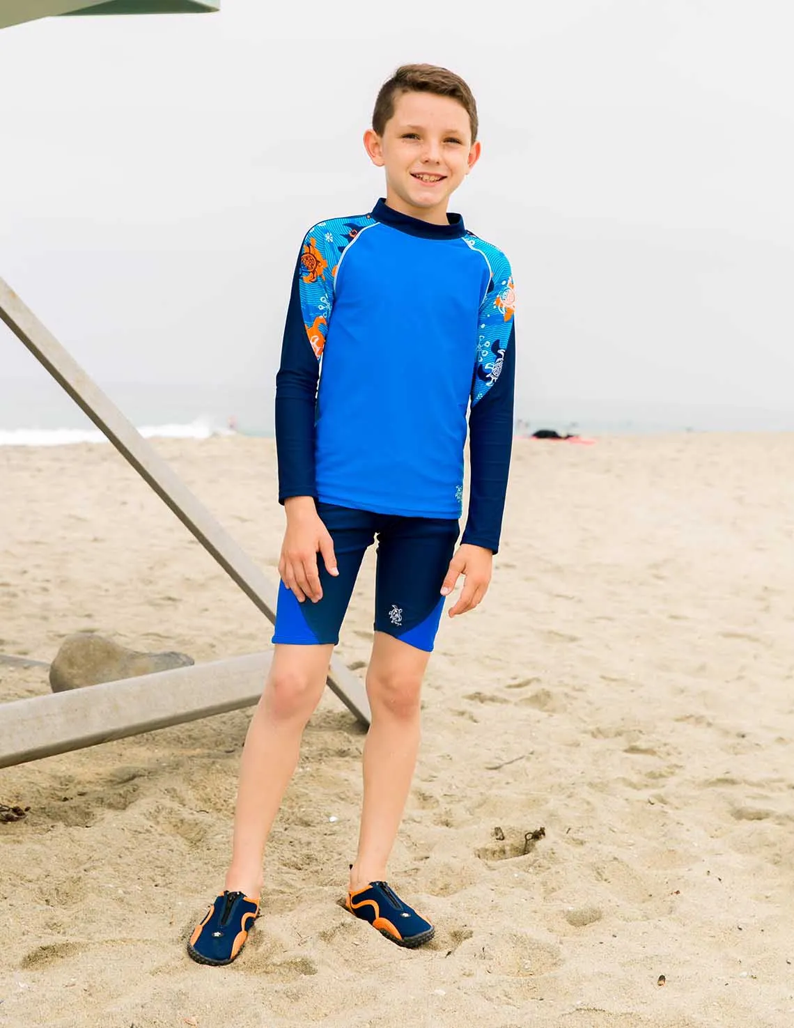 Kids Water Shoes - Navy / Orange