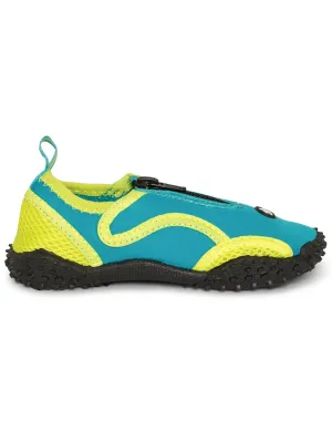 Kids Water Shoes - Teal / Lime