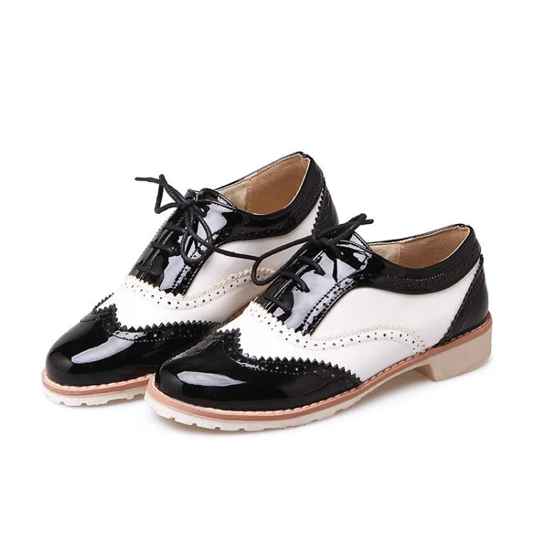 Lace Up Women Flat Oxford Shoes 1816