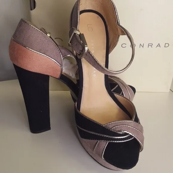Lauren Conrad Dezi Peep Toe Heel Platform Shoe