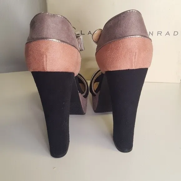 Lauren Conrad Dezi Peep Toe Heel Platform Shoe
