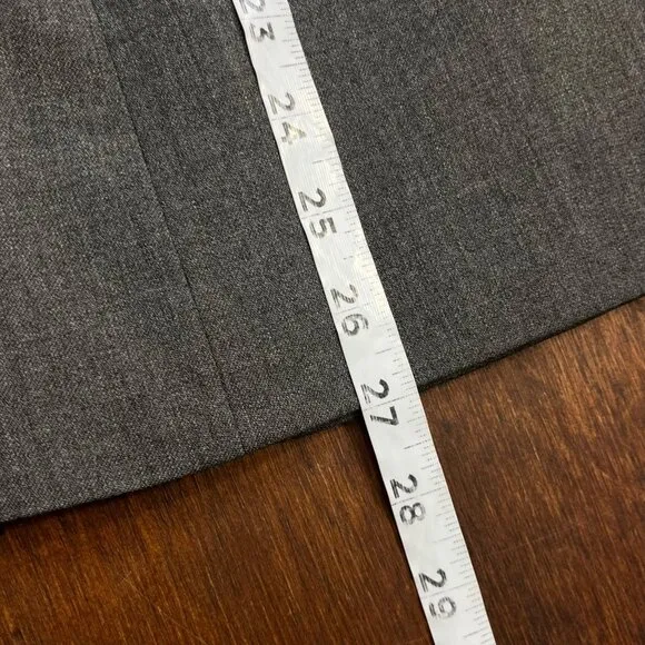 Lauren Ralph Lauren Wool Blazer Women 10 Lightweight Single Button Classic Gray