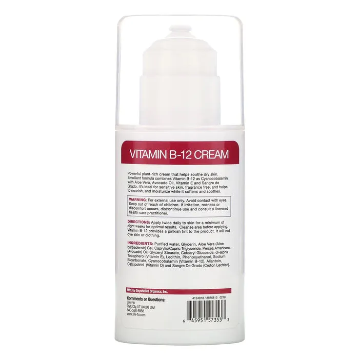 Life-Flo Крем С Витамином B-12, Vitamin B-12 Cream, Health, 113, 4 Г