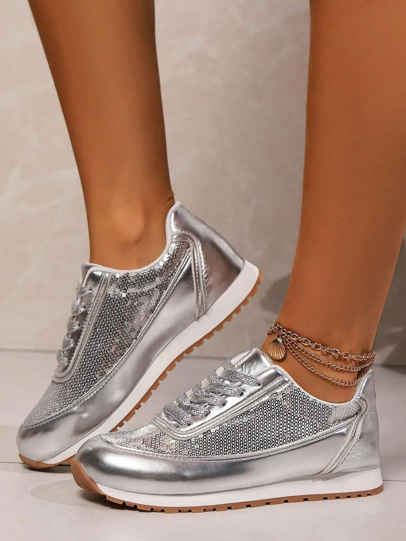 Lightweight Lace-Up Casual Shoes- FD ⚡