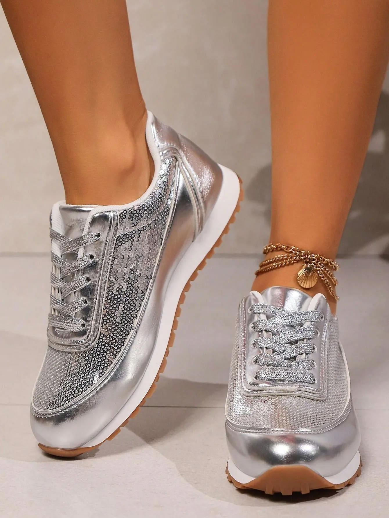 Lightweight Lace-Up Casual Shoes- FD ⚡