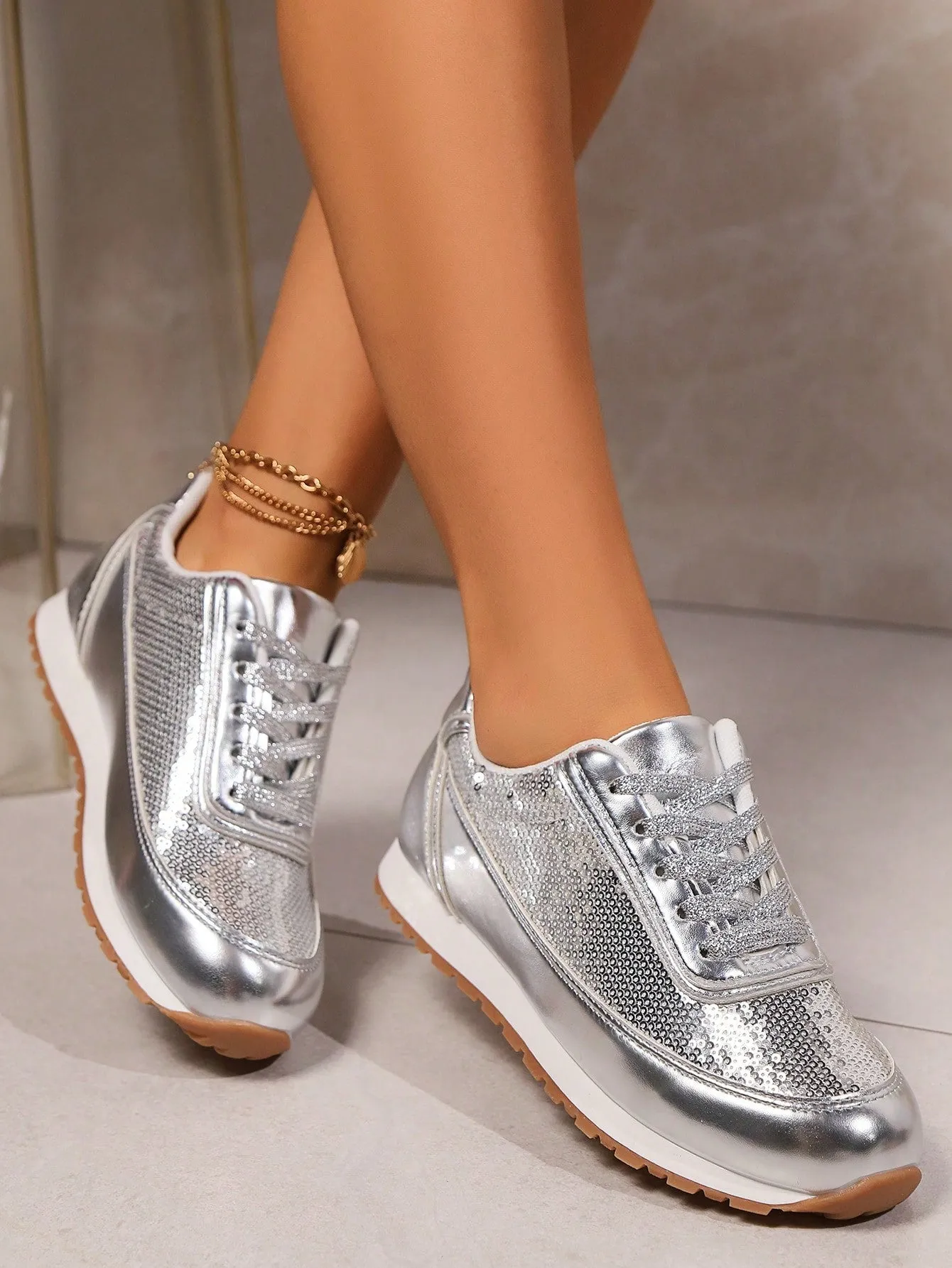 Lightweight Lace-Up Casual Shoes- FD ⚡
