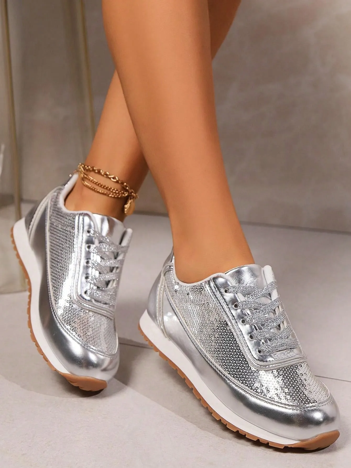 Lightweight Lace-Up Casual Shoes- FD ⚡