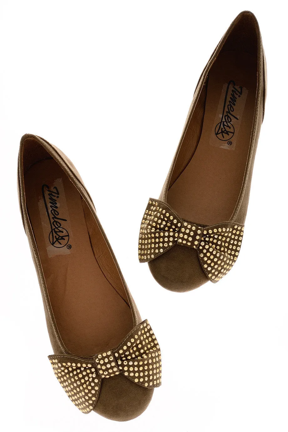 LILIANA Taupe Suede Shoes