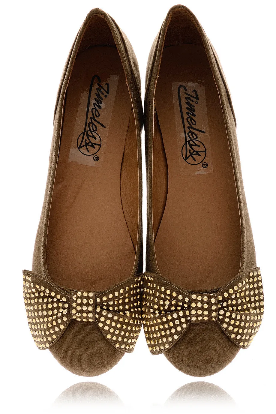 LILIANA Taupe Suede Shoes