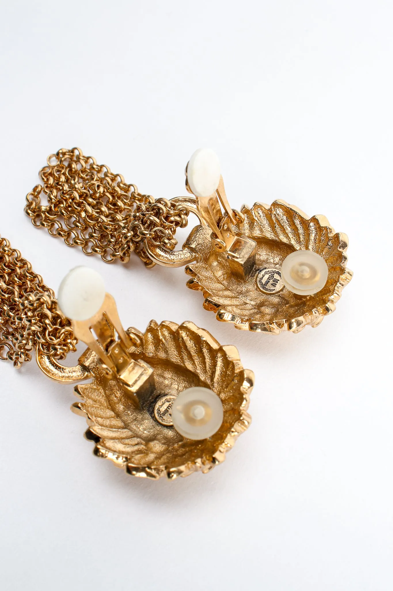 Lion Chain Tassel Earrings