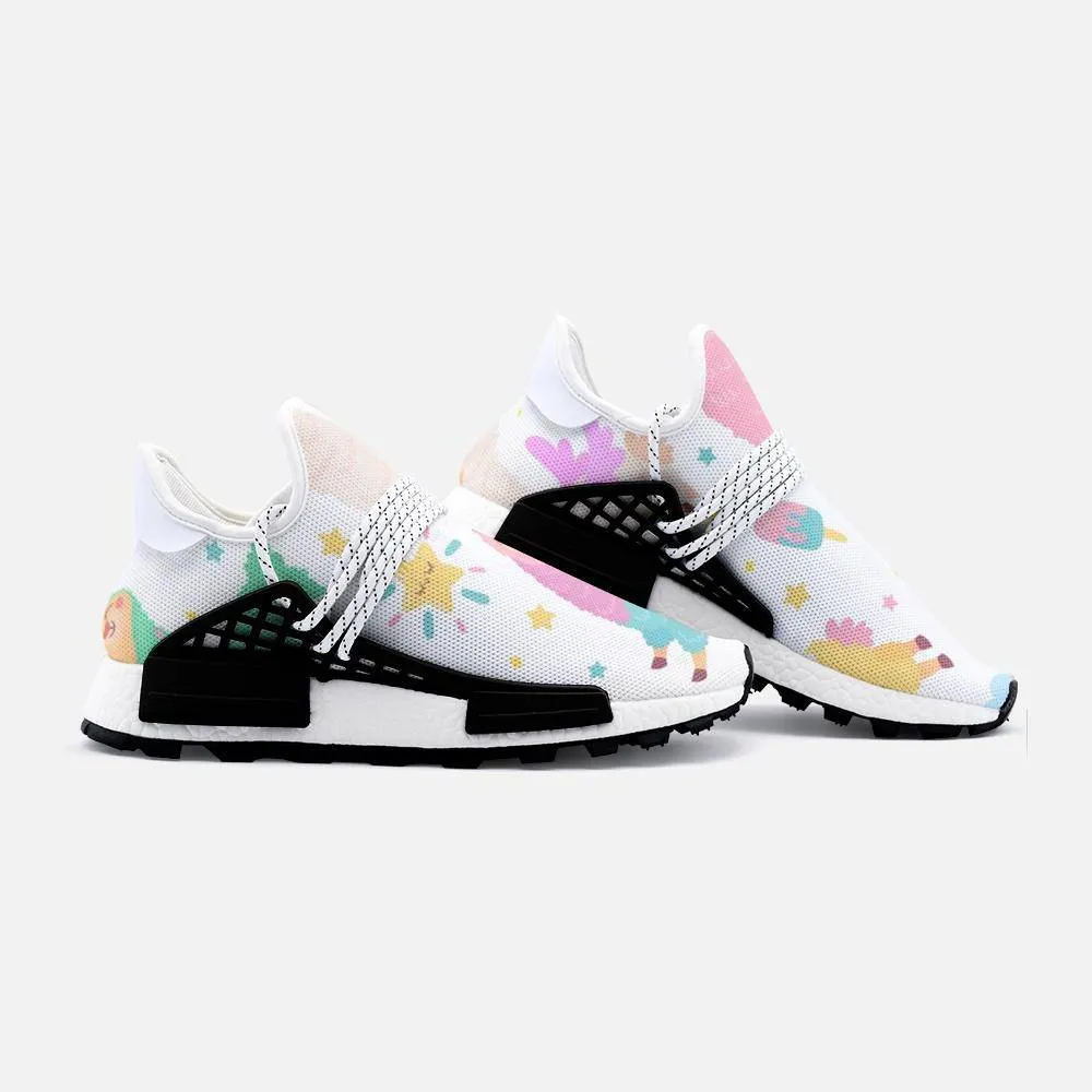 llama Unicorn Unisex Lightweight Custom shoes