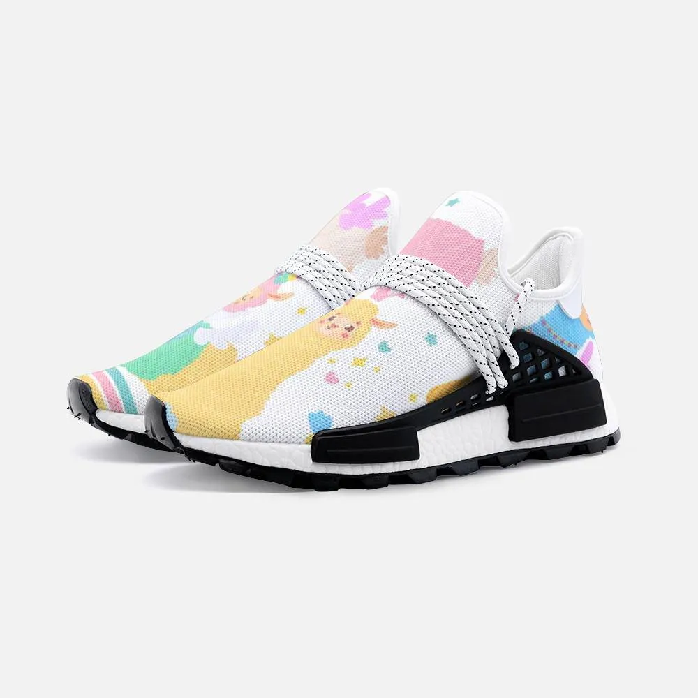 llama Unicorn Unisex Lightweight Custom shoes