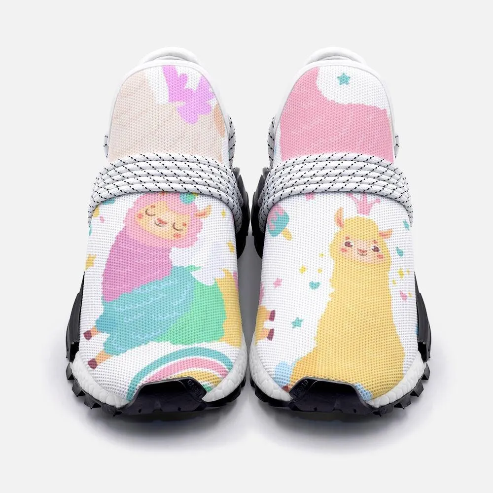 llama Unicorn Unisex Lightweight Custom shoes
