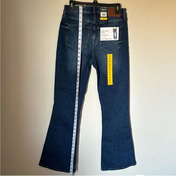 LUCKY BRAND HIGH - RISE FLARE 2 WAY STRETCH JEANS NWT