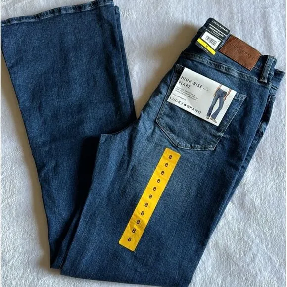 LUCKY BRAND HIGH - RISE FLARE 2 WAY STRETCH JEANS NWT