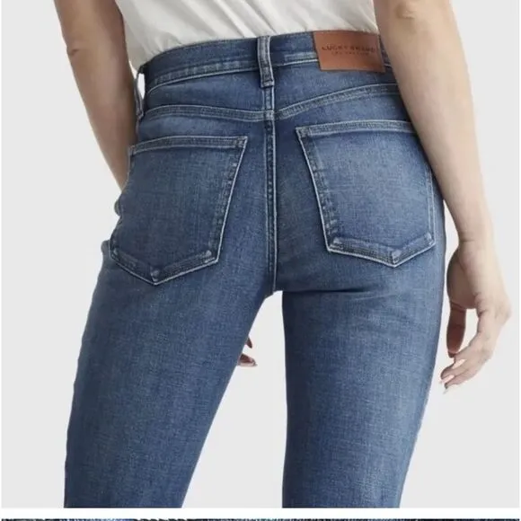 LUCKY BRAND HIGH - RISE FLARE 2 WAY STRETCH JEANS NWT