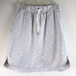 Lululemon On The Fly Wee Are From Space Nimbus Battleship Grey Mini Skirt 8