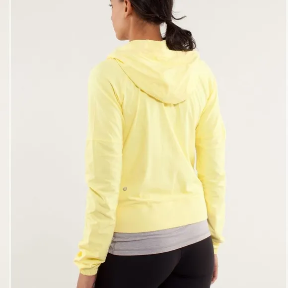 Lululemon Street To Studio Jacket Yellow Women’s Size 4 Hooded