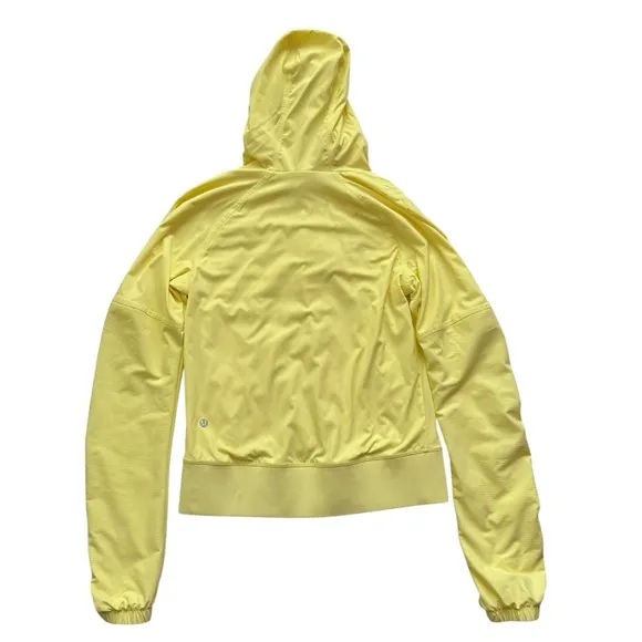 Lululemon Street To Studio Jacket Yellow Women’s Size 4 Hooded