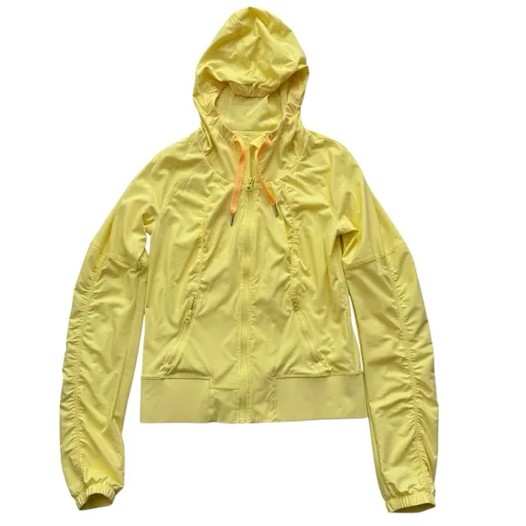 Lululemon Street To Studio Jacket Yellow Women’s Size 4 Hooded