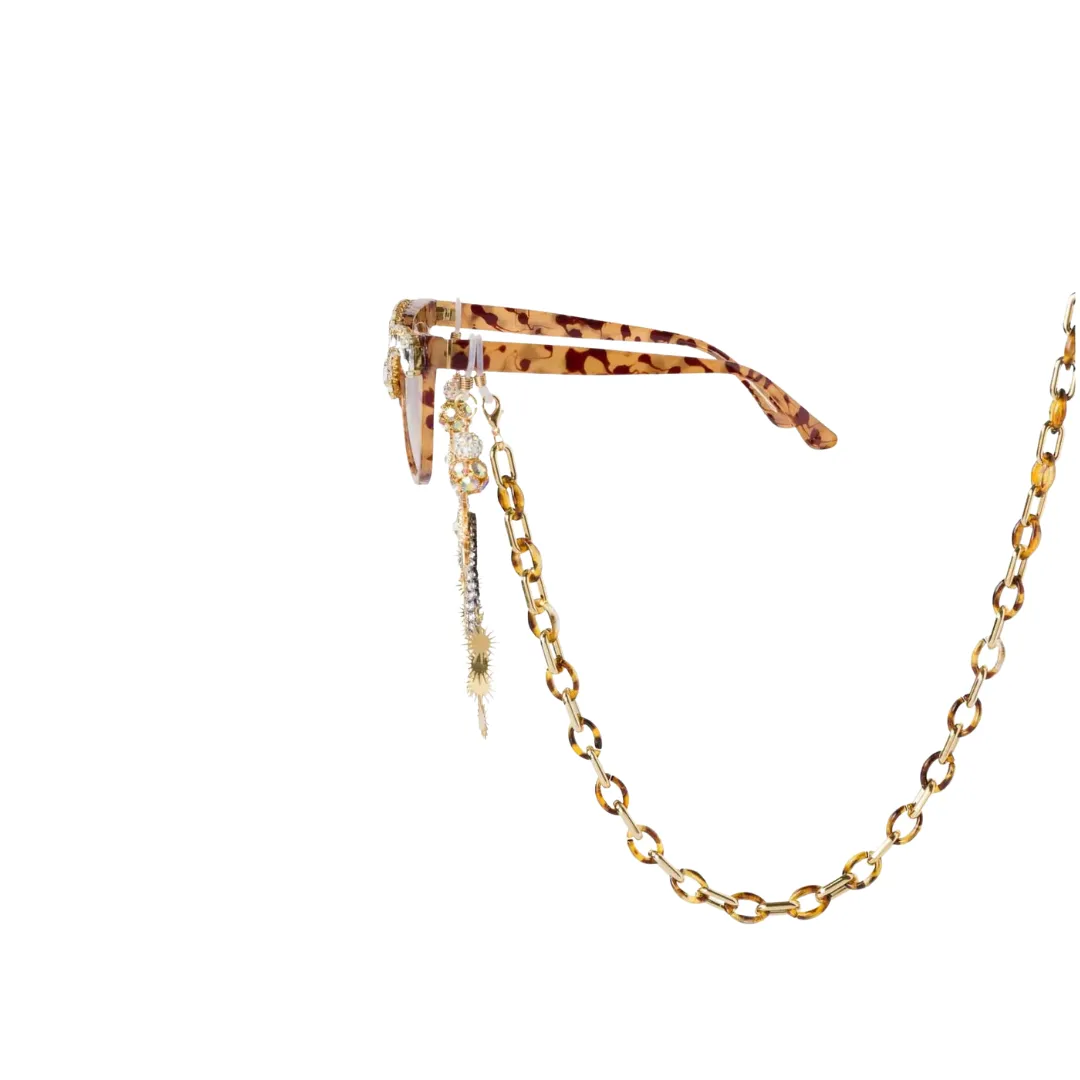 Man Eater Tortoise Sparkle Pop Sunglasses