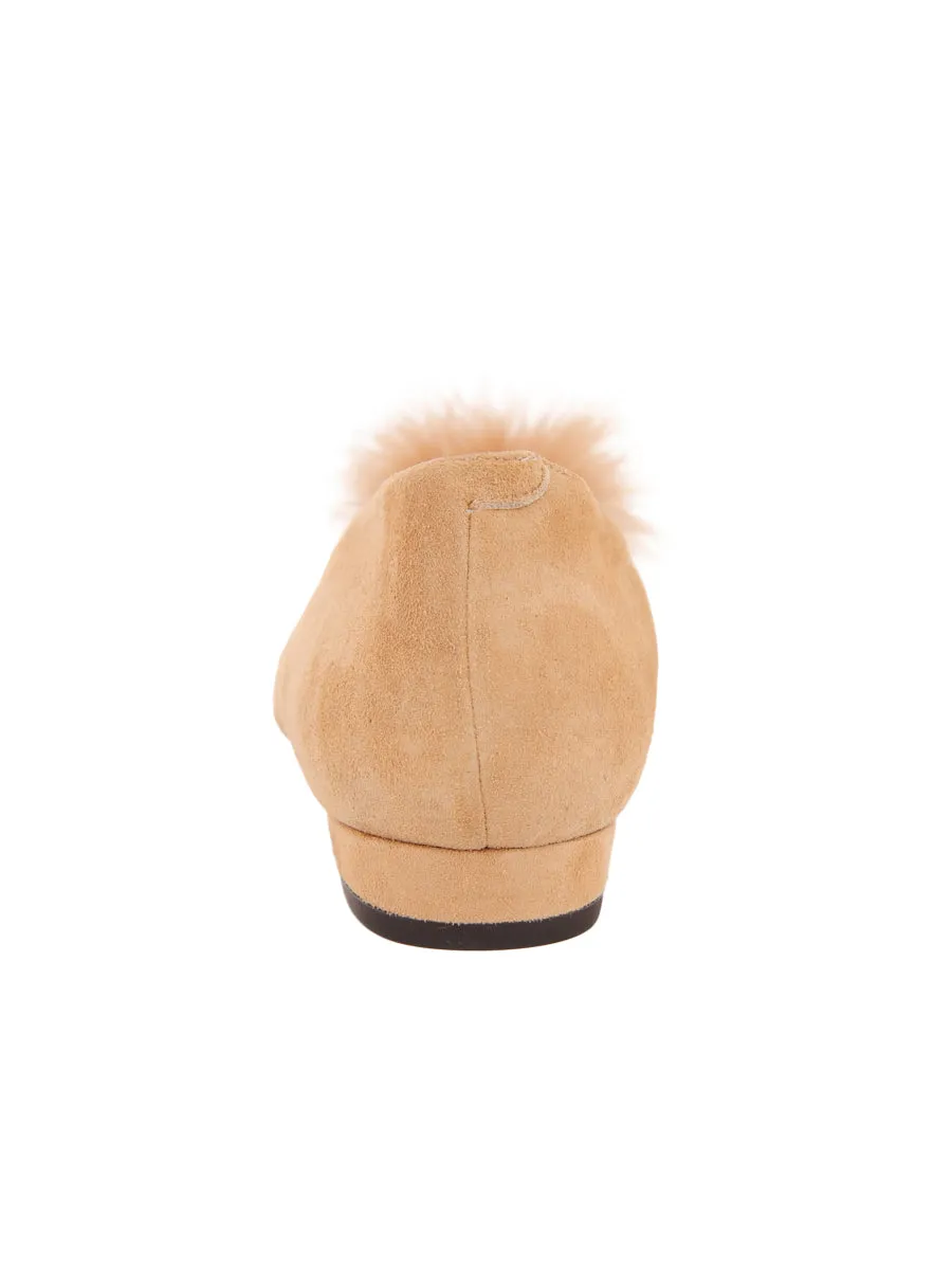 Maribou Feather Pouf Flat