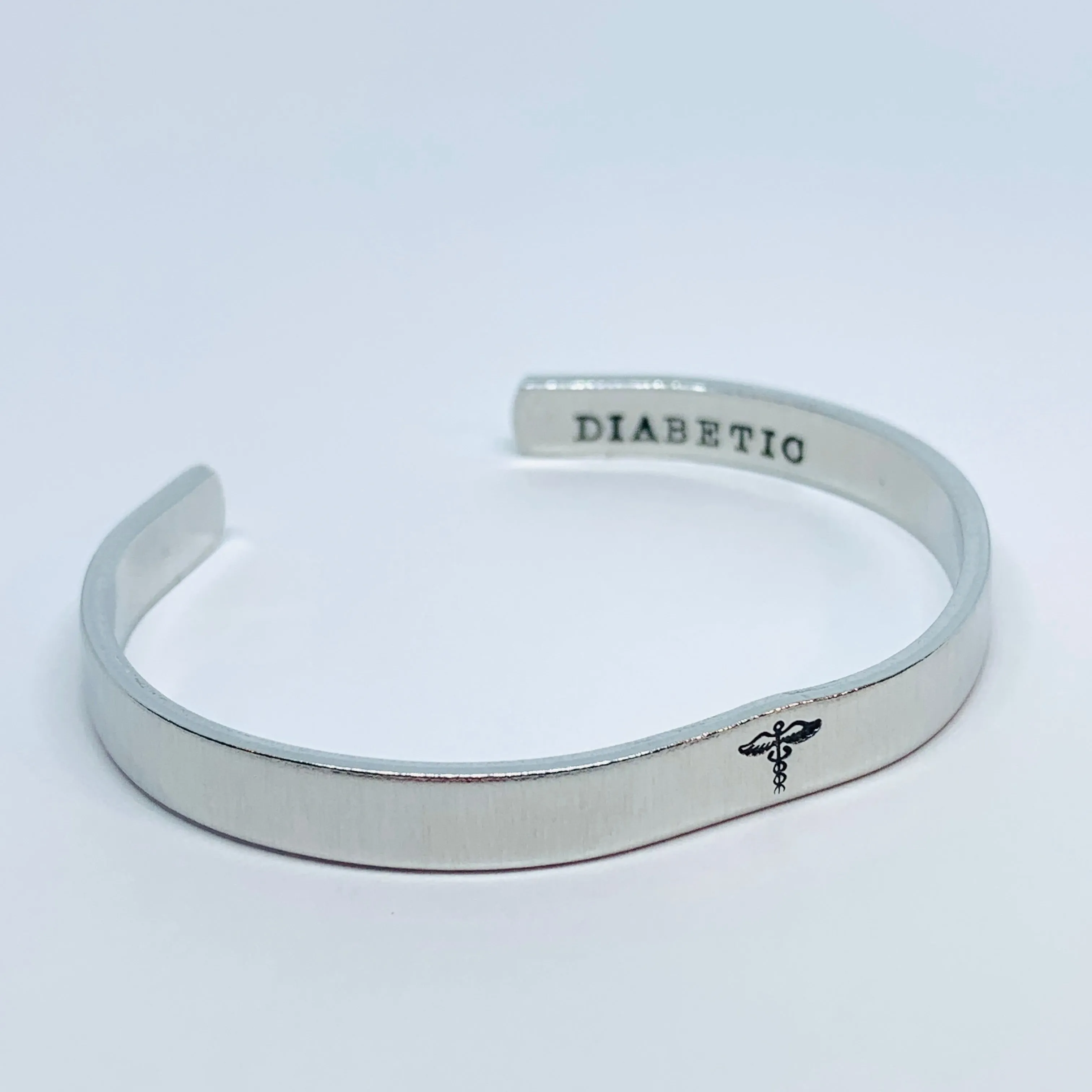 Medical Alert - Hand Stamped Cuff Bracelet