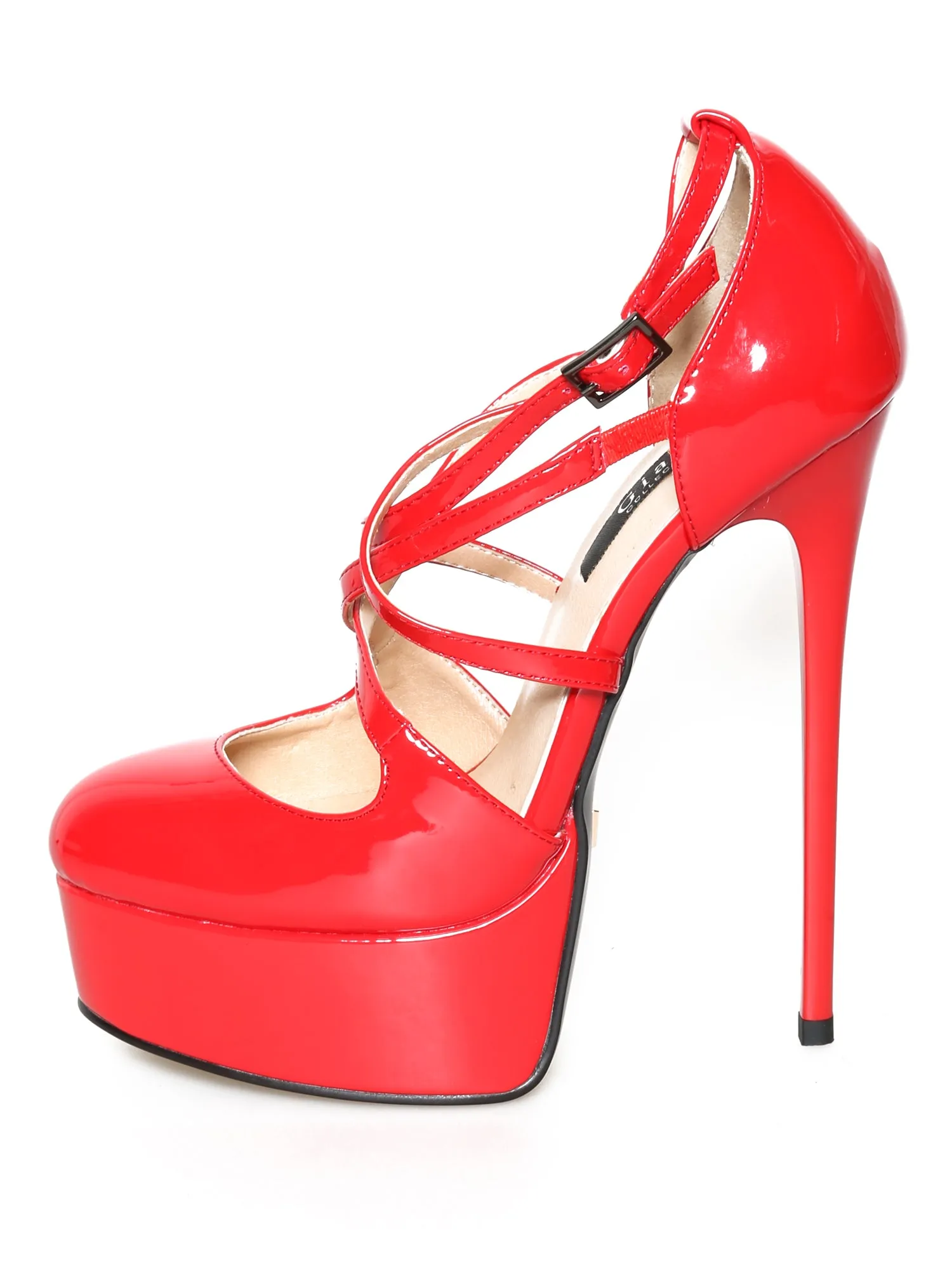 Medusa Red Skyscraper Heel Platform Pumps