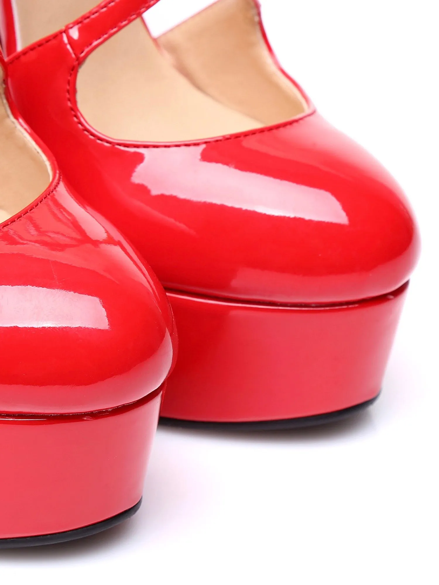 Medusa Red Skyscraper Heel Platform Pumps
